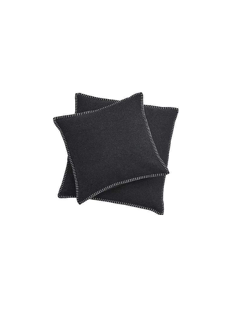 DAVID FUSSENEGGER | Housse de coussin "Sylt" 40x40cm (Anthracite) | grau