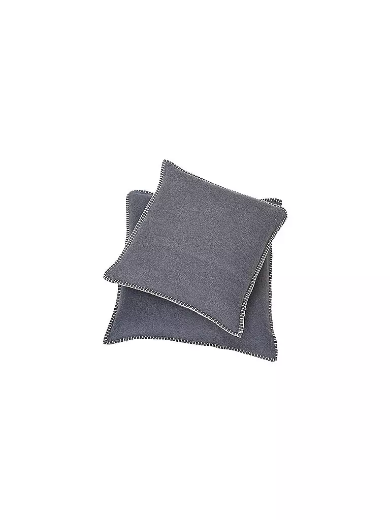 DAVID FUSSENEGGER | Housse de coussin "Sylt" 40x40cm (Feutre chiné) | grau