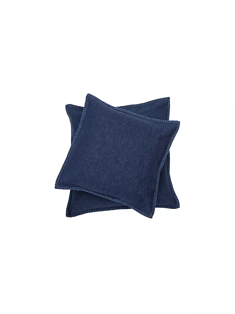 DAVID FUSSENEGGER | Housse de coussin "Sylt" 40x40cm (Marine) | dunkelblau