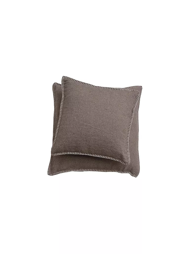 DAVID FUSSENEGGER | Housse de coussin "Sylt" 40x40cm (Pierre/Fango) | braun