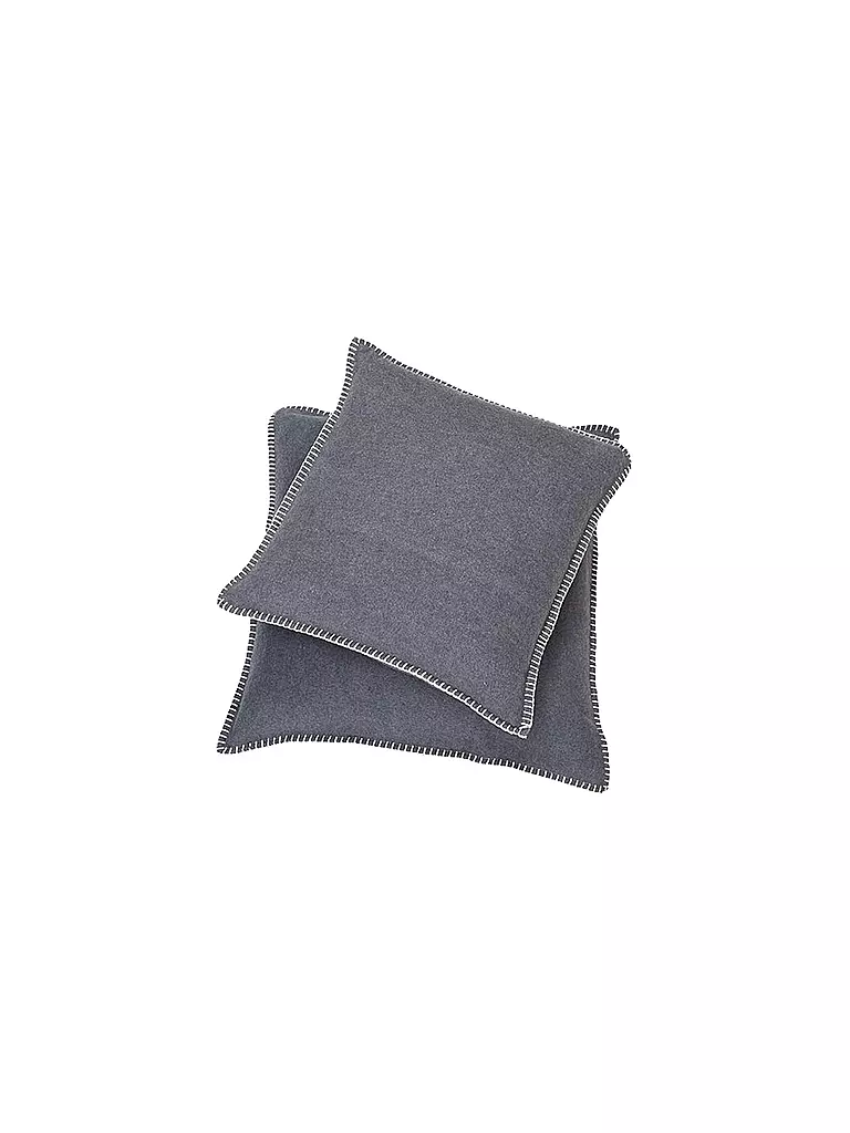 DAVID FUSSENEGGER | Housse de coussin 50x50cm "Sylt" (Filz Mele) | grau