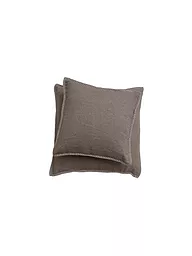 DAVID FUSSENEGGER | Housse de coussin 50x50cm "Sylt" (Filz Mele) | Marron