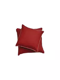 DAVID FUSSENEGGER | Housse de coussin 50x50cm "Sylt" (Filz Mele) | Rouge