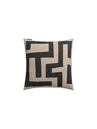 DAVID FUSSENEGGER | Housse de coussin SILVRETTA 50x50cm Labyrinthe Gris | Beige