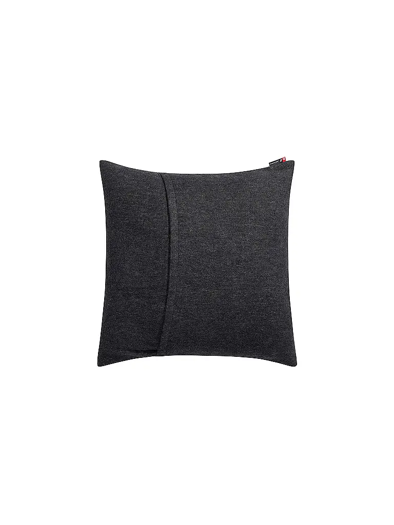 DAVID FUSSENEGGER | Housse de coussin SILVRETTA 50x50cm Leo Anthracite | grau