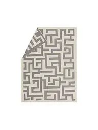 DAVID FUSSENEGGER | Couverture d'intérieur - Plaid LUCA 140x200cm Labyrinthe Nature | Gris