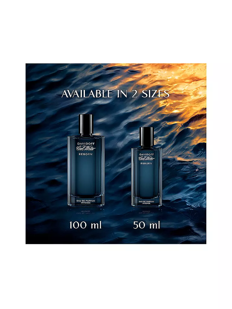 DAVIDOFF | Cool Water Reborn Eau de Parfum Intense pour Homme 100ml | 