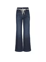 DAWN DENIM | Jeans Coupe Évasée | Bleu foncé