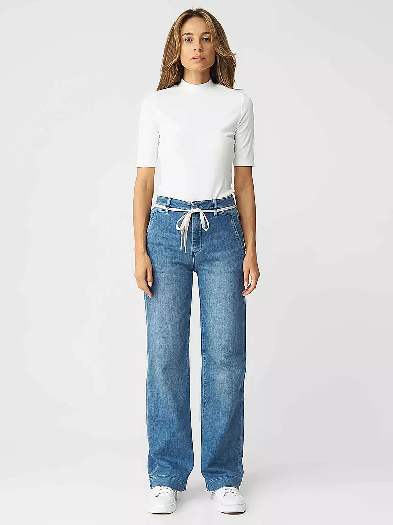 DAWN DENIM | Jeans Coupe Évasée | blau