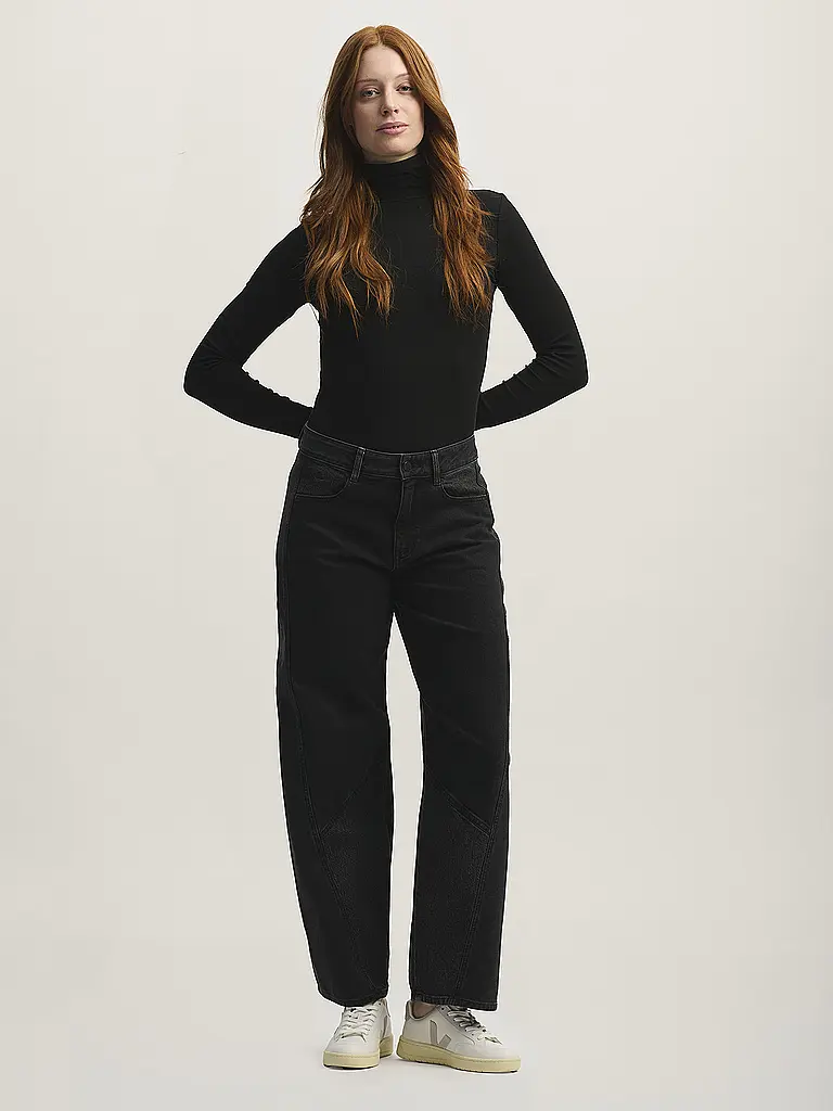 DAWN DENIM | Jeans Coupe Ballon | schwarz