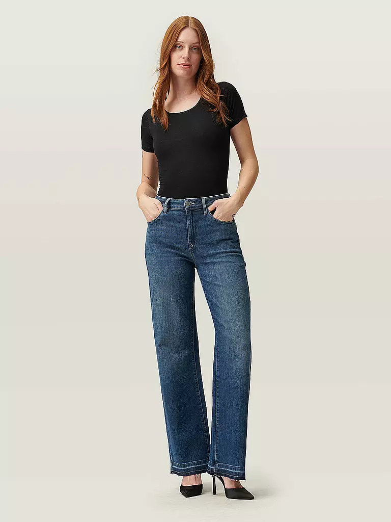 DAWN DENIM | Jeans Jambe Large | blau