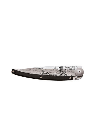 DEEJO | Couteau de poche Ébène Titane EASY RIDER 37G