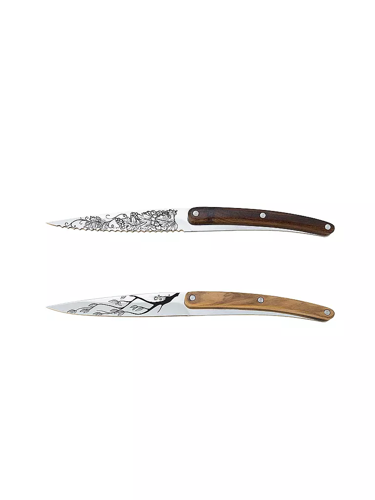 DEEJO | Couteau à tartiner 2 pièces OLIVENH.+KOR | Argent