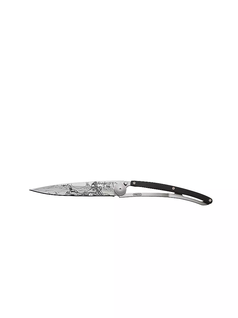 DEEJO | Couteau de poche Ébène Titane EASY RIDER 37G | silber
