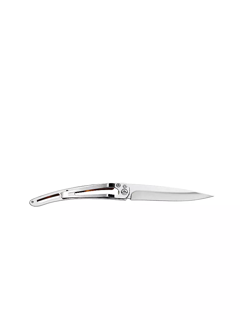 DEEJO | Couteau de poche aspect écaille de tortue brillant PACIFIC 37G | Argent