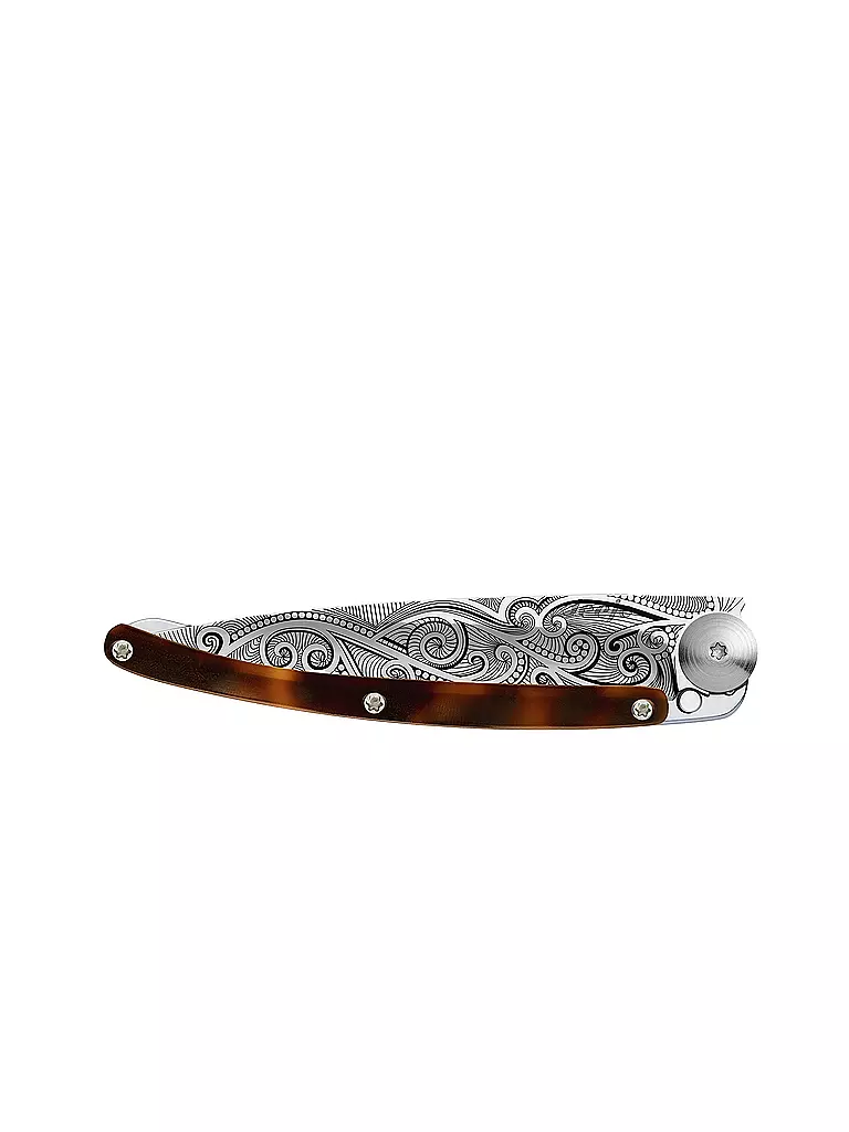 DEEJO | Couteau de poche aspect écaille de tortue brillant PACIFIC 37G | 