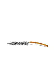 DEEJO | Couteau de poche aspect écaille de tortue brillant TERRA INCGNITA 37G | Argent