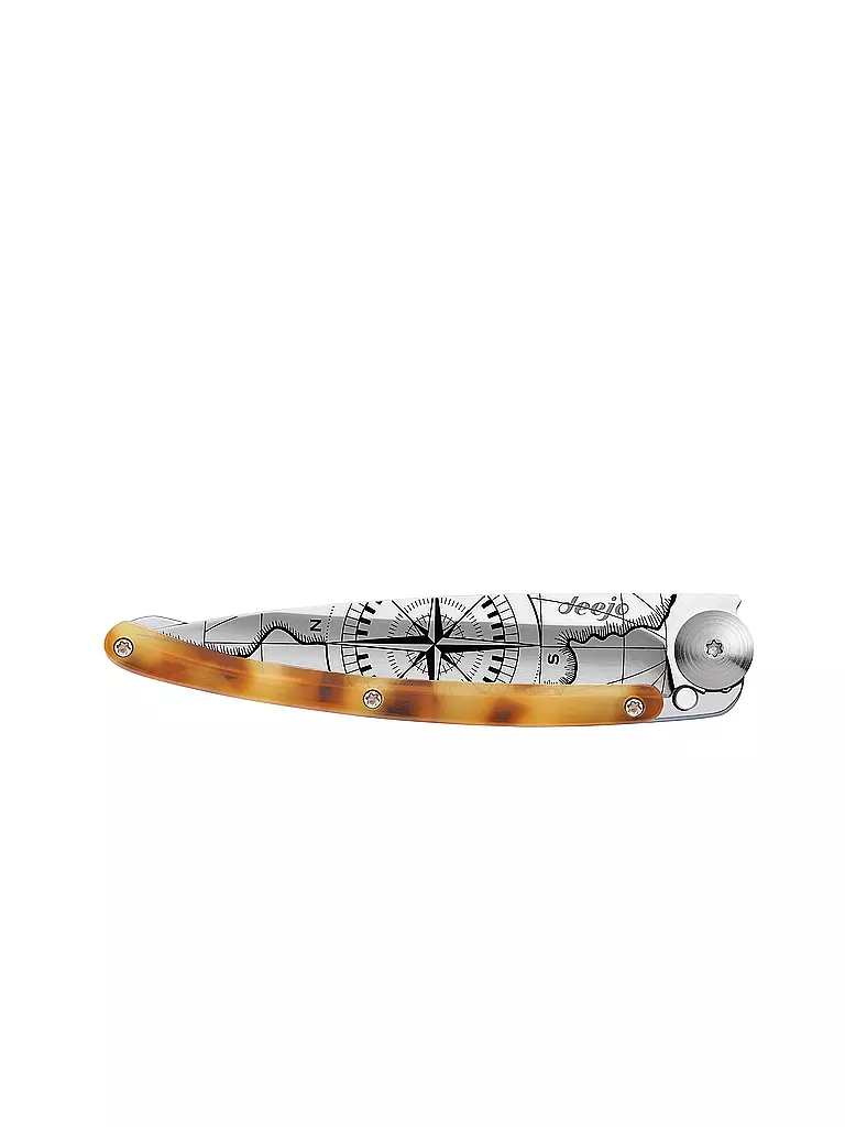 DEEJO | Couteau de poche aspect écaille de tortue brillant TERRA INCGNITA 37G | 