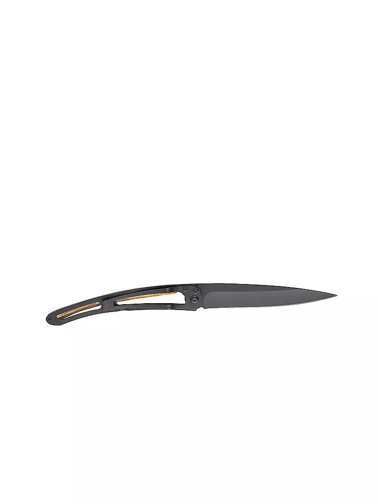 DEEJO | Couteau de poche Bois d'olivier Noir WIKINGER VEGVISIR 37G | 