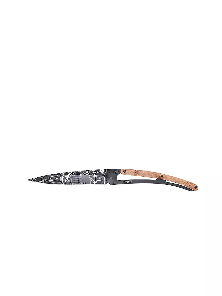 DEEJO | Couteau de poche Genévrier Noir GLOBETROTTER 37G | schwarz