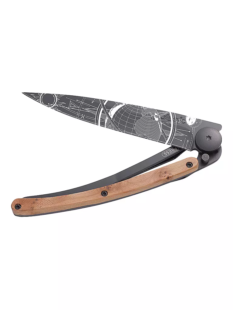 DEEJO | Couteau de poche Genévrier Noir GLOBETROTTER 37G | 