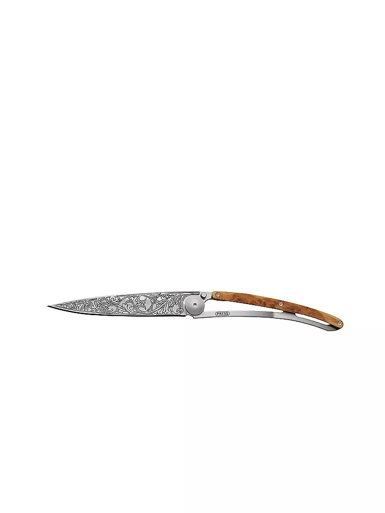 DEEJO | Couteau de poche Genévrier Titane ART NOUVEAU 37G | silber