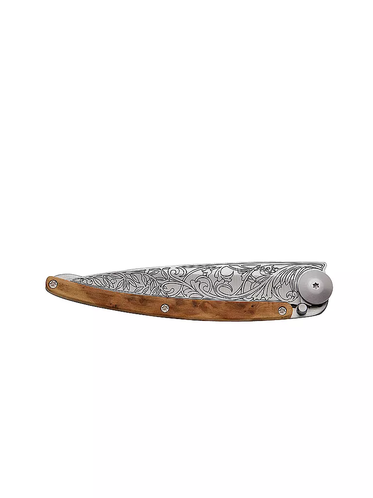 DEEJO | Couteau de poche Genévrier Titane ART NOUVEAU 37G | silber