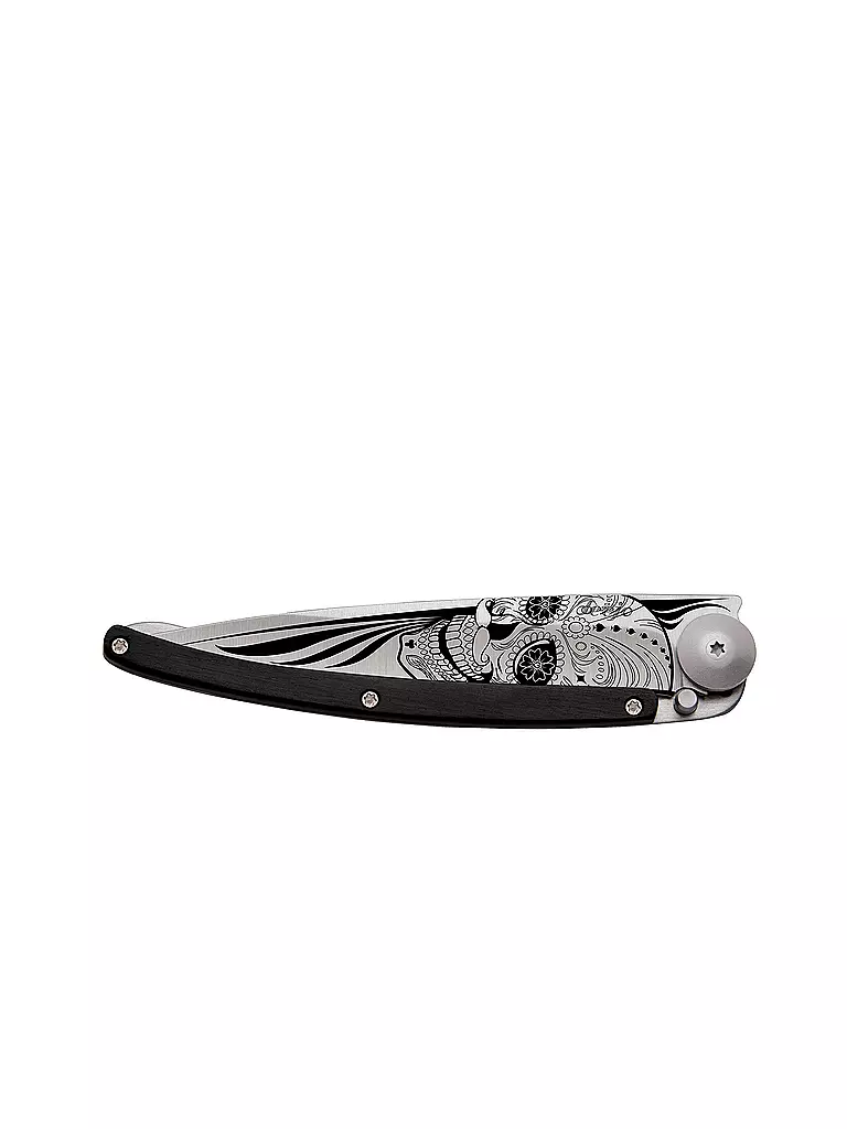 DEEJO | Couteau de poche Genévrier Titane LATINO SKULL 37G | 