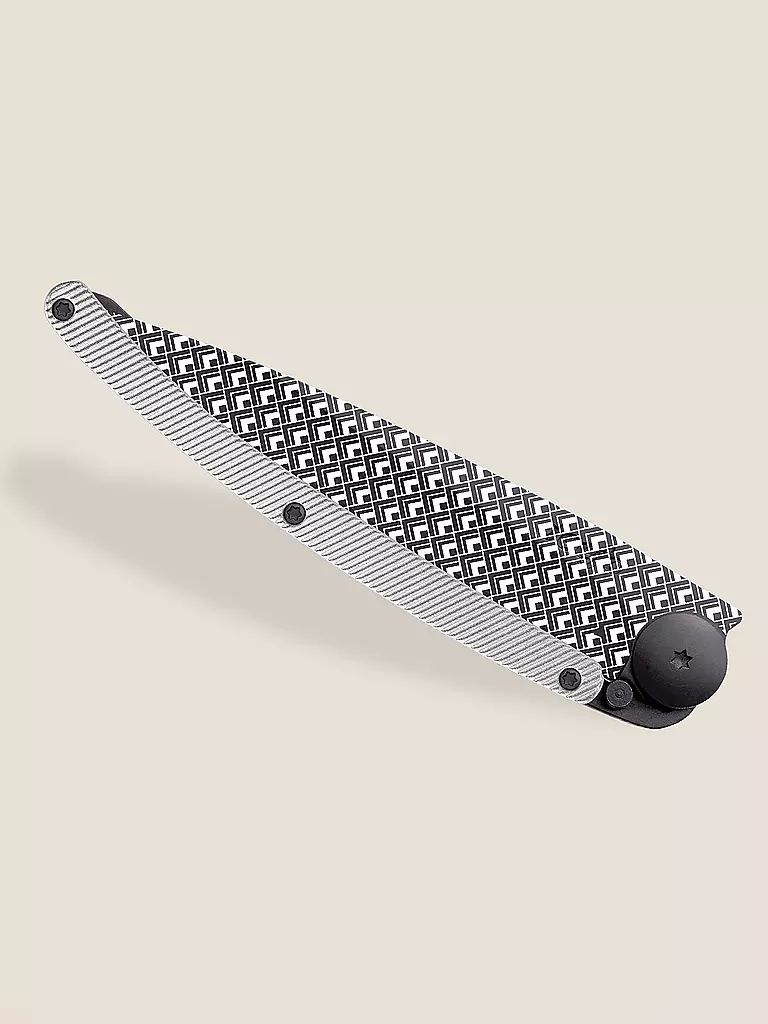DEEJO | Couteau de poche Tattoo Aluminium QUADRAT 37G | schwarz
