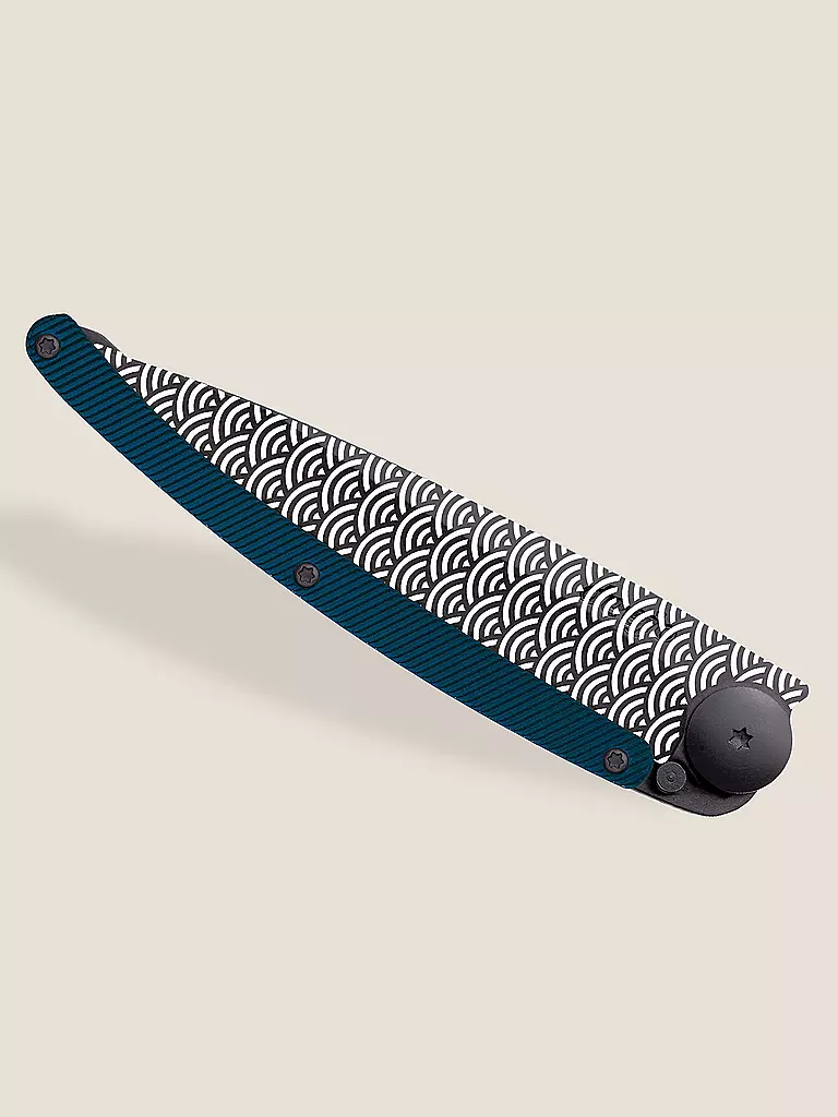 DEEJO | Couteau de poche Tattoo Aluminium WOLKEN 37G | schwarz