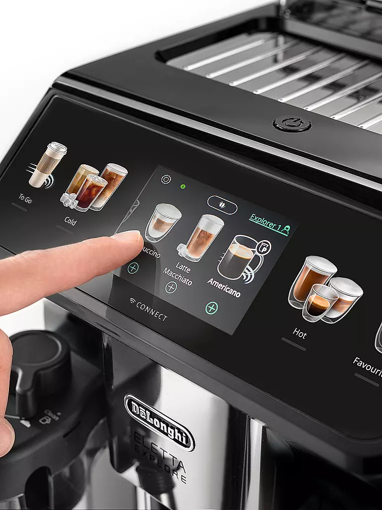 DELONGHI | Machine à café entièrement automatique ECAM450.65.G ELETTA EXPLORER Gris foncé | 