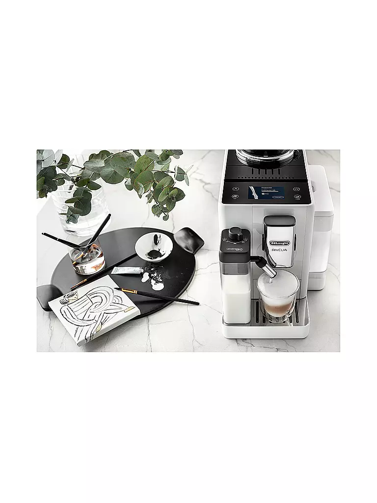 DELONGHI | Machine à café entièrement automatique RIVELIA EXAM440.55.W Blanc | weiss