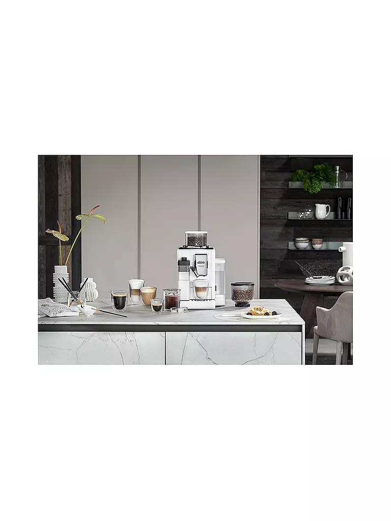 DELONGHI | Machine à café entièrement automatique RIVELIA EXAM440.55.W Blanc | 