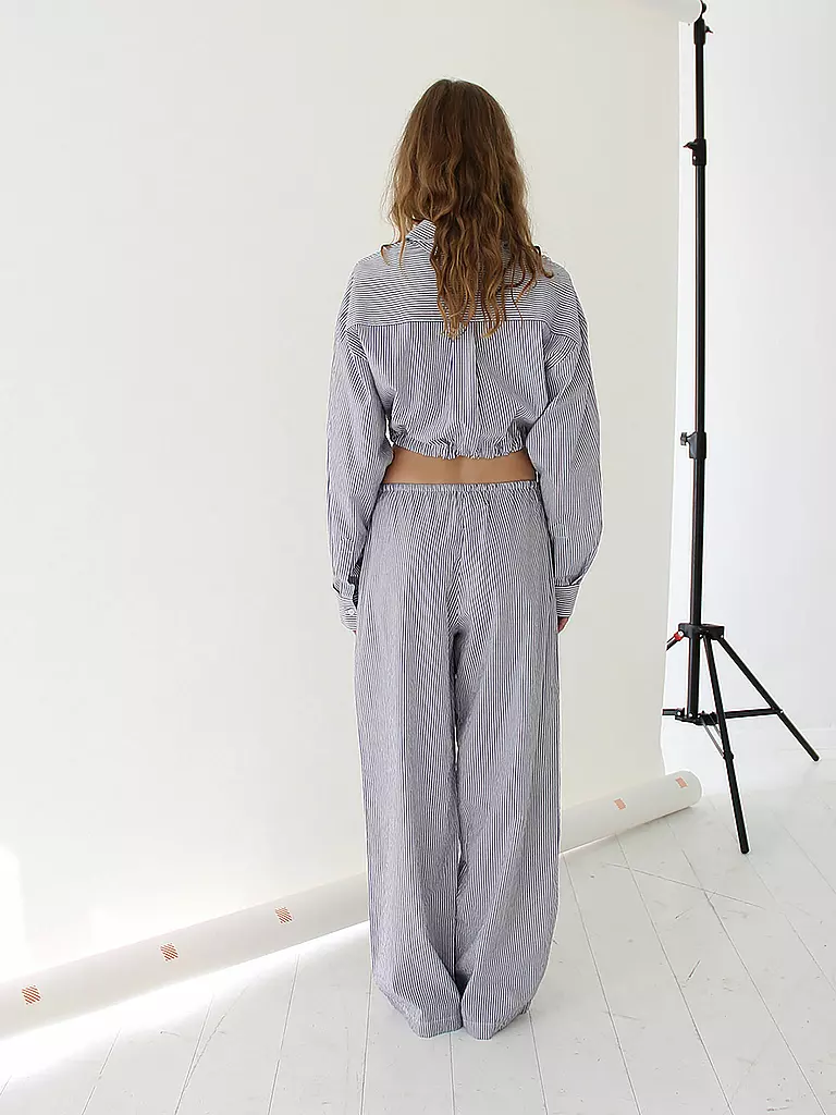 DESIGNERS REMIX | Bluse Cropped Fit HARRIET | Bleu clair