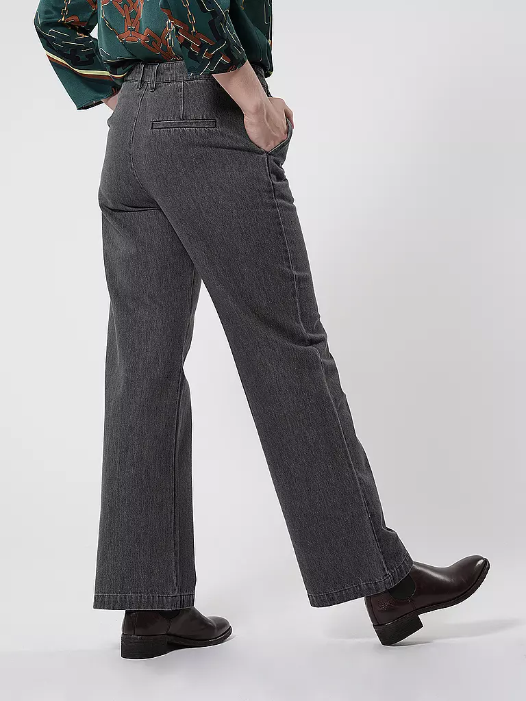 DESIGNERS REMIX | Jeans Wide Leg MILES SUIT | Noir