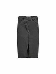 DESIGNERS REMIX | Jeansrock Midi MILES | Noir