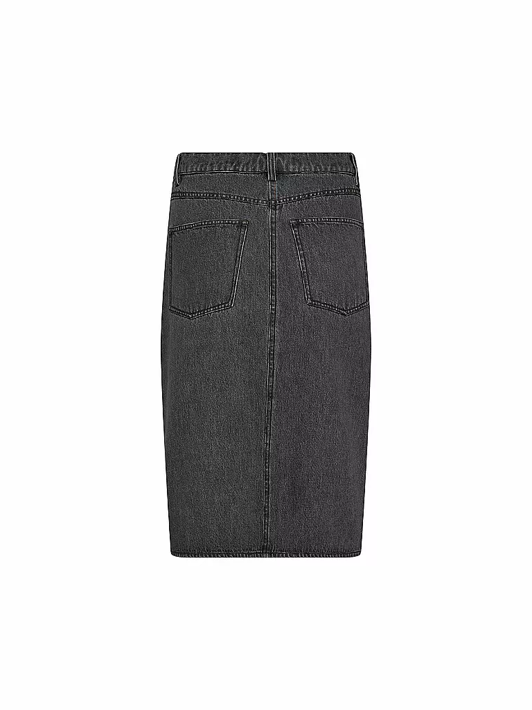 DESIGNERS REMIX | Jeansrock Midi MILES | Noir