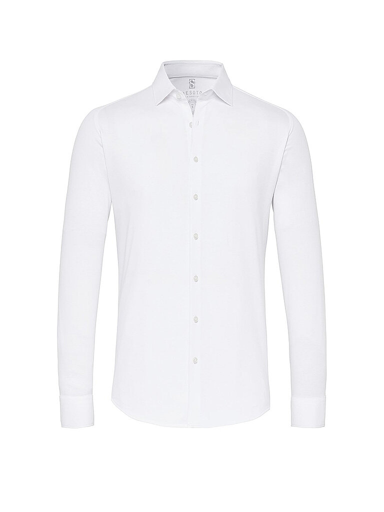 Chemise en jersey coupe slim blanc M