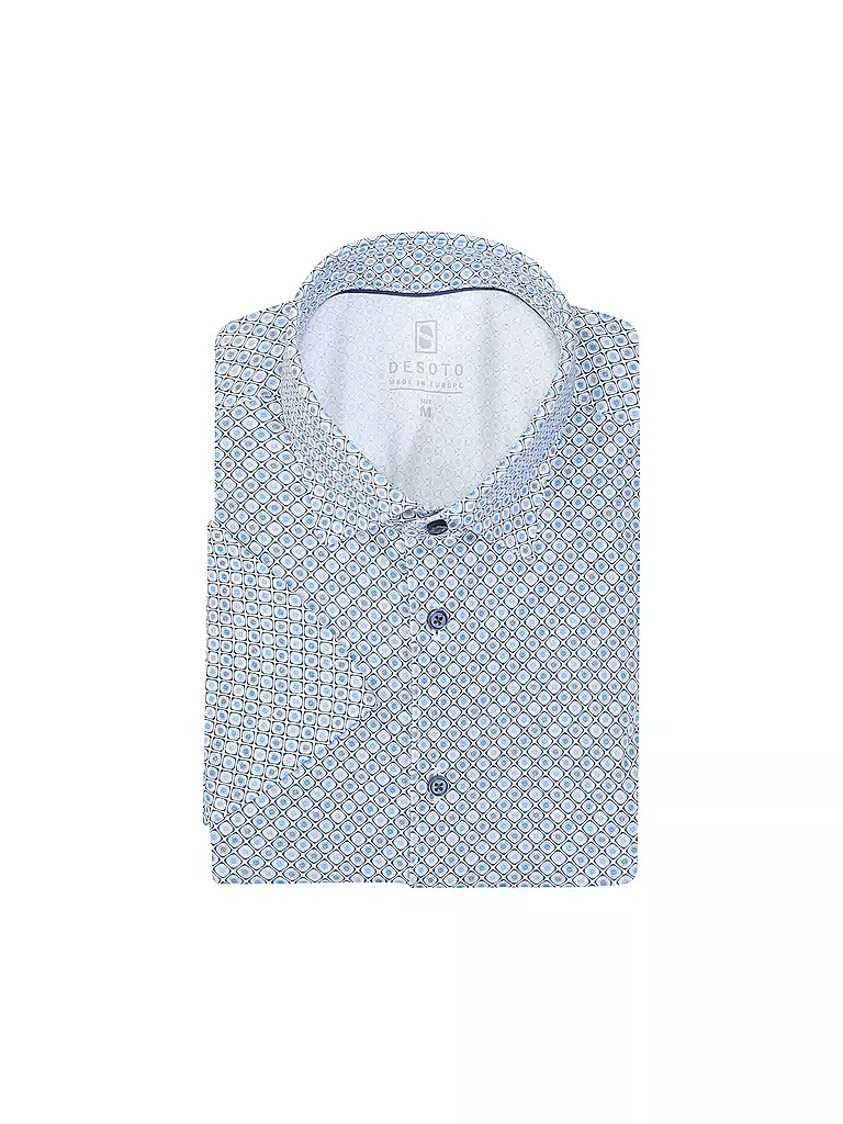 DESOTO | Chemise en jersey coupe slim | blau