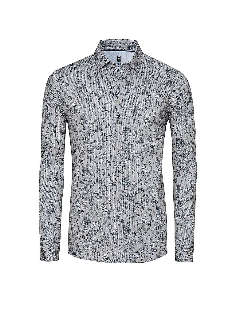 DESOTO | Chemise en jersey coupe slim | Beige