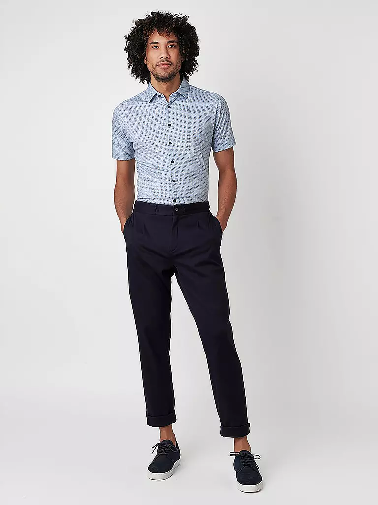 DESOTO | Chemise en jersey coupe slim | blau