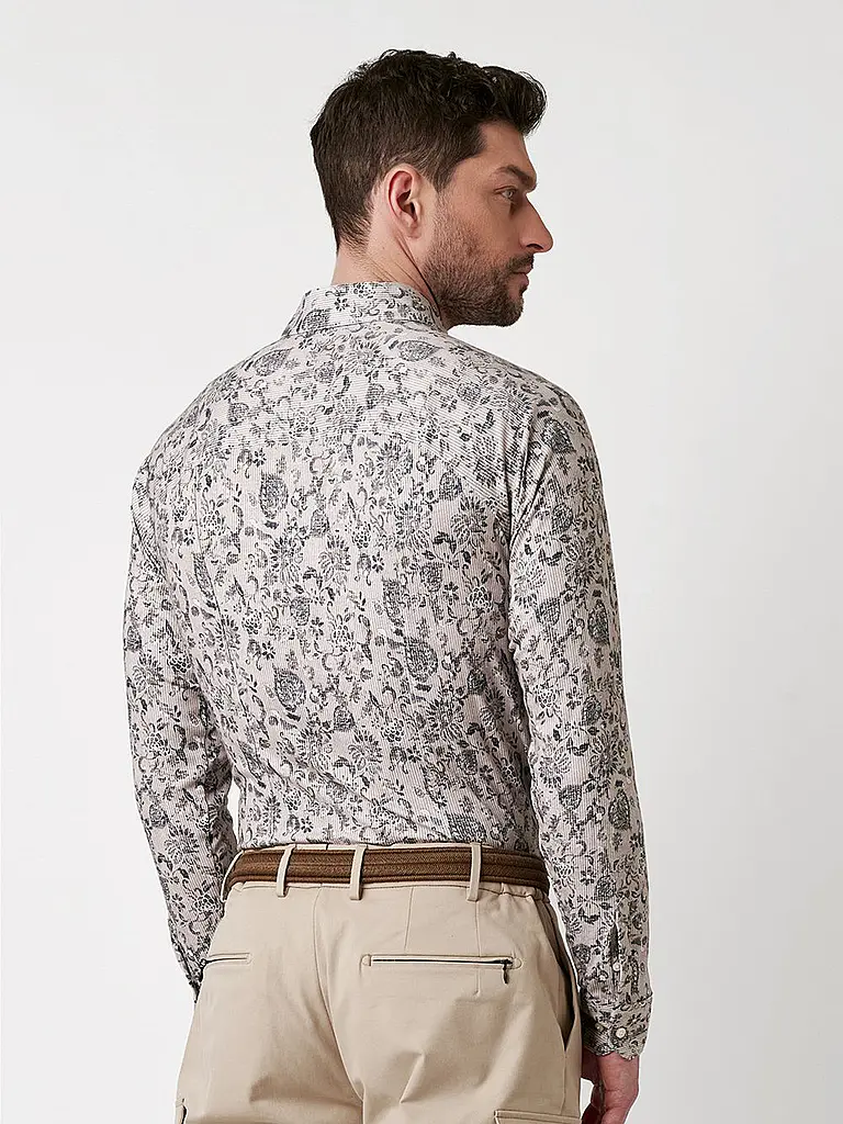 DESOTO | Chemise en jersey coupe slim | Beige
