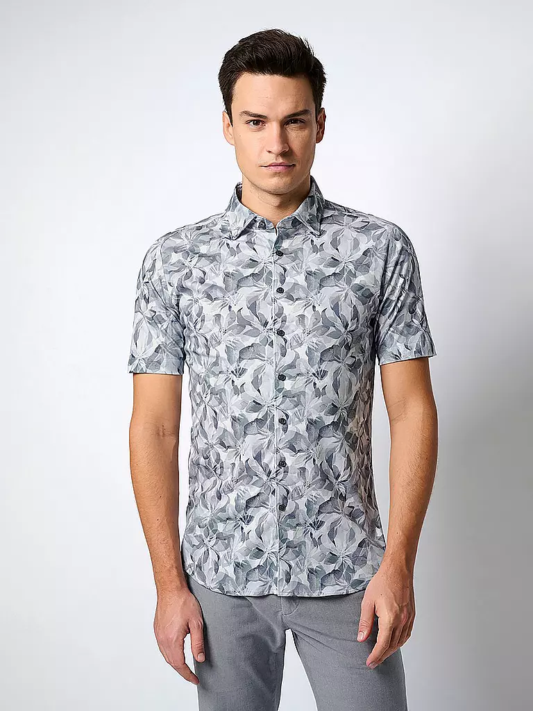 DESOTO | Chemise en jersey slim fit | grau