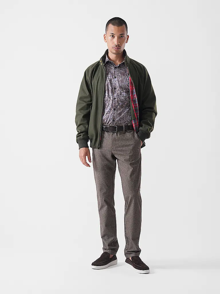 DESOTO | Chemise en jersey Slim Fit | Marron