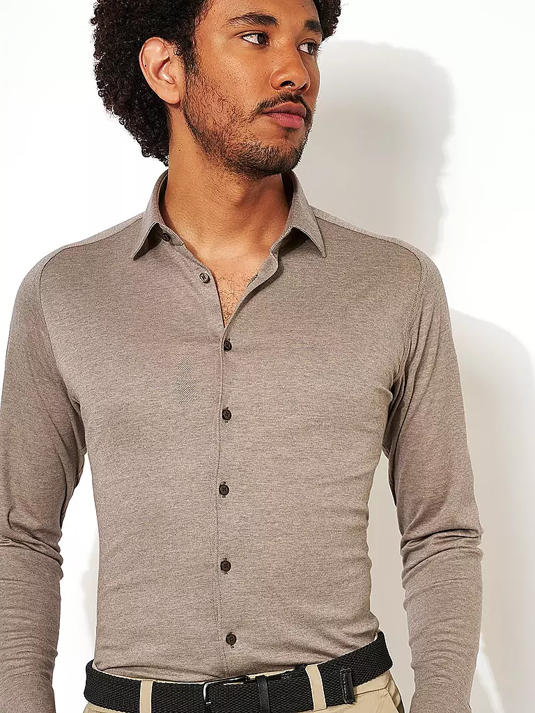 DESOTO | Chemise en jersey | beige