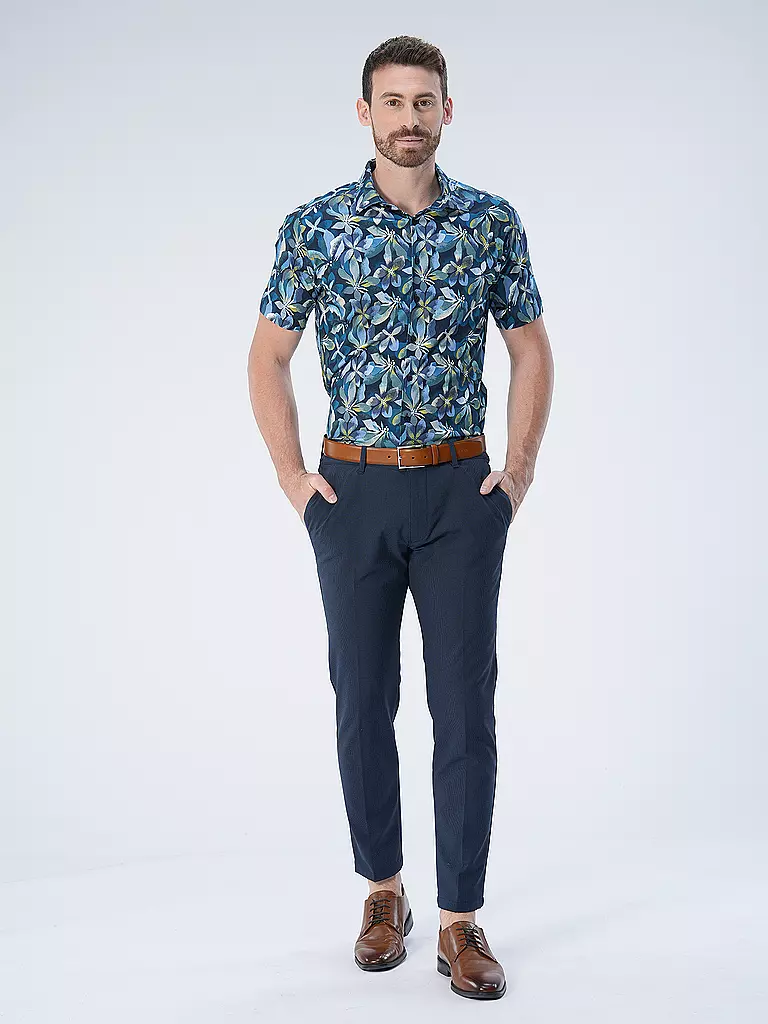 DESOTO | Jerseyhemd Slim Fit  | Bleu foncé