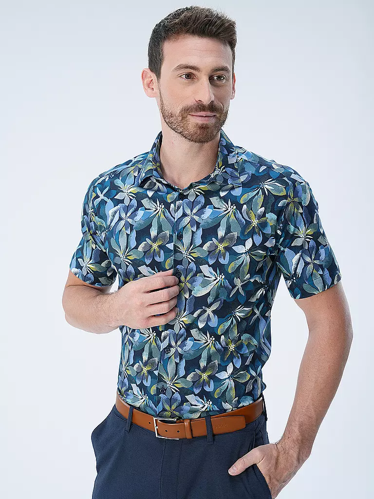 DESOTO | Jerseyhemd Slim Fit  | Bleu foncé