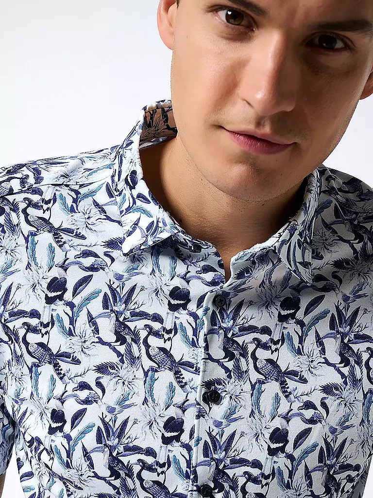 DESOTO | Jerseyhemd Slim Fit  | Blanc