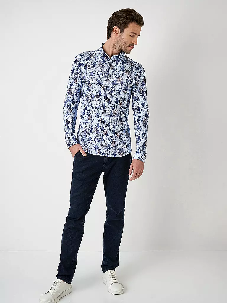 DESOTO | Jerseyhemd Slim Fit | Bleu clair