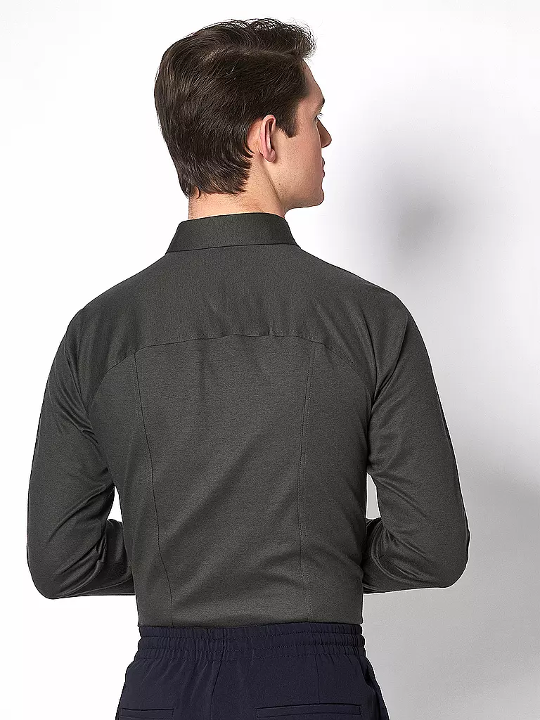 DESOTO | Jerseyhemd Slim Fit | Vert foncé